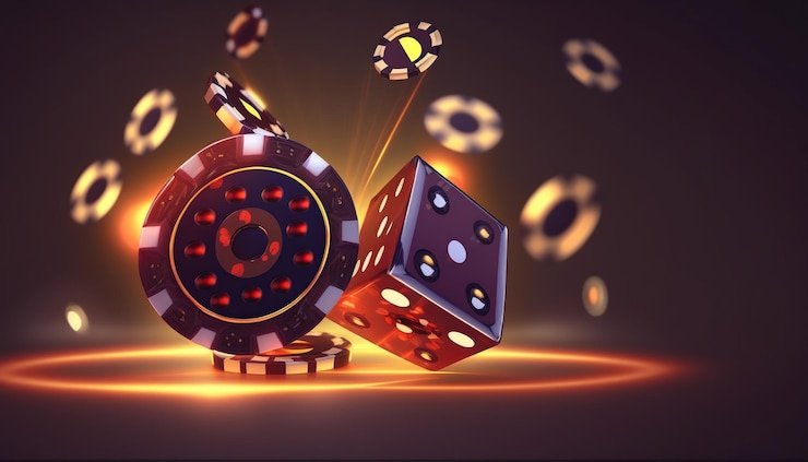 Layar mode demo Sic Bo Dadu menunjukkan tiga dadu dalam animasi berkualitas tinggi